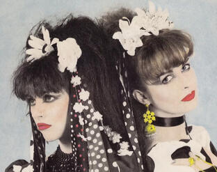 Rose McDowall and Jill Bryson of the band Strawberry Switchblade.